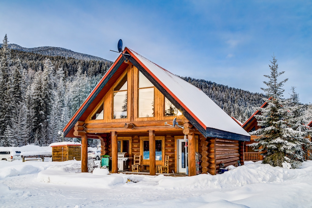 cabin at Kicking Horse Mountain resort