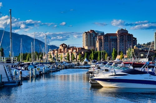 Boat dock in Kelowna