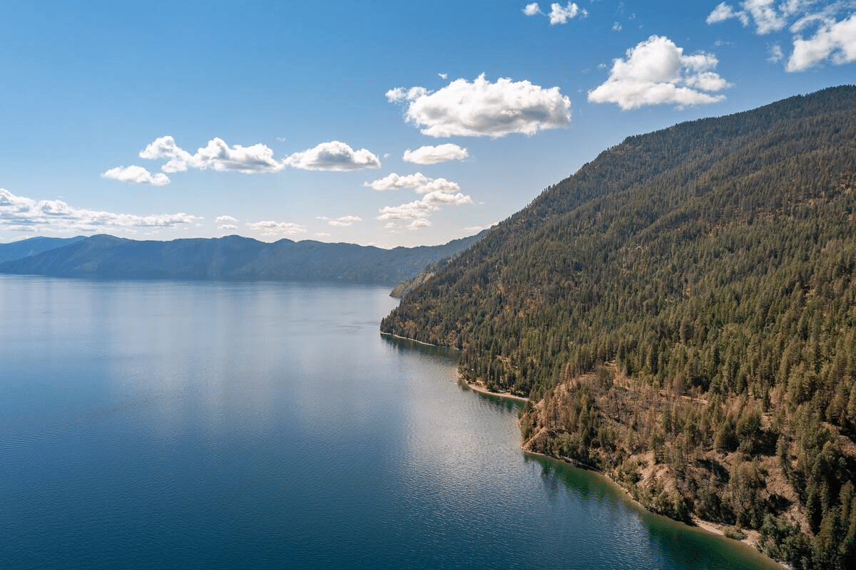 mountain and sea view