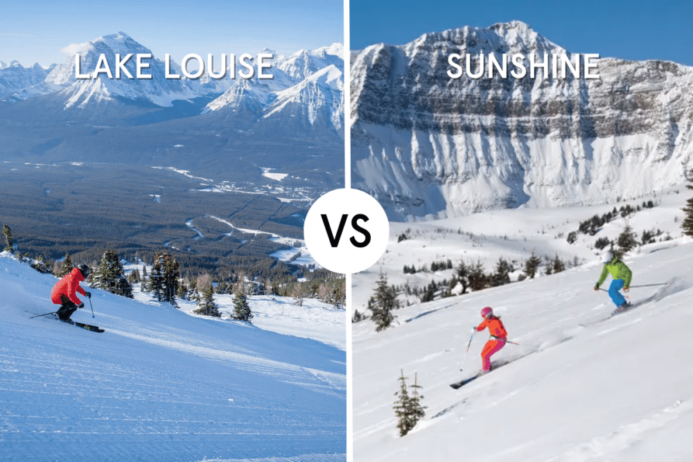 Lake Louise vs Sunshine