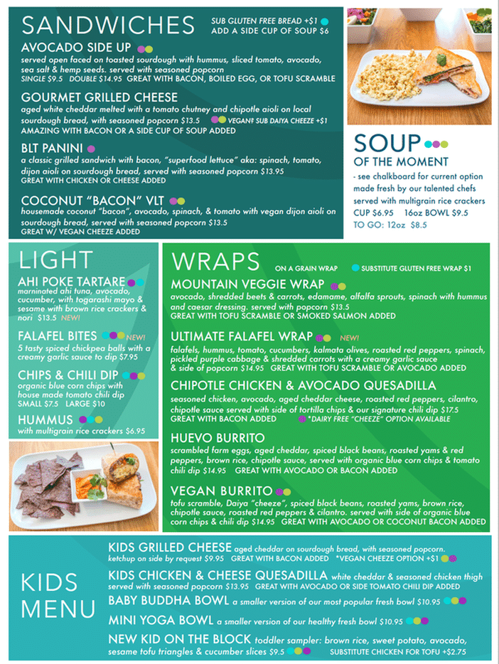 Communitea Cafe Menu 2