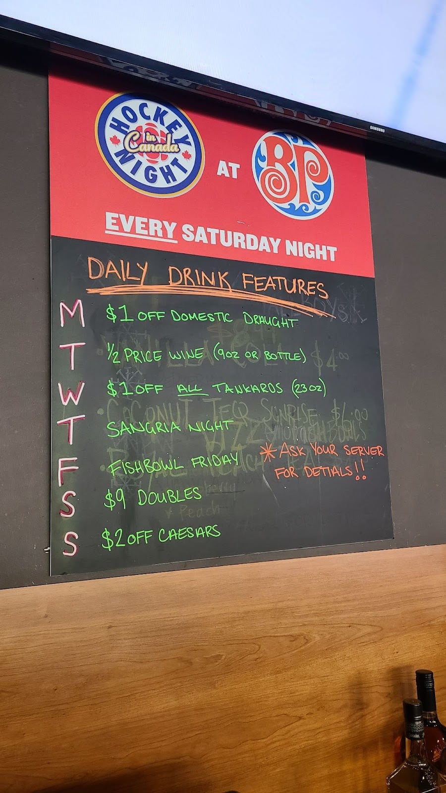 Boston Pizza Canmore Menu