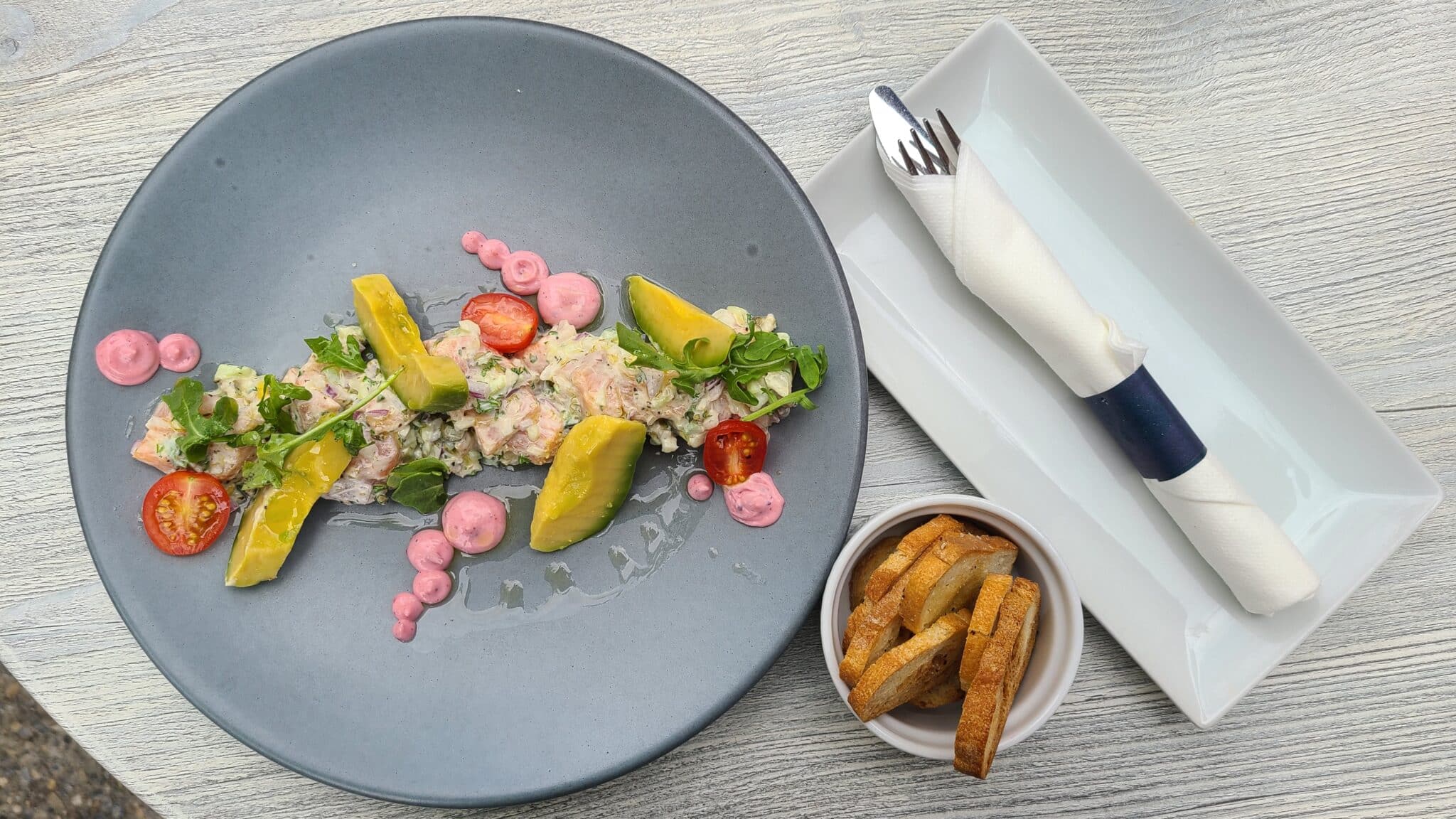 Market Bistro's Salmon Tartare with avocado dish