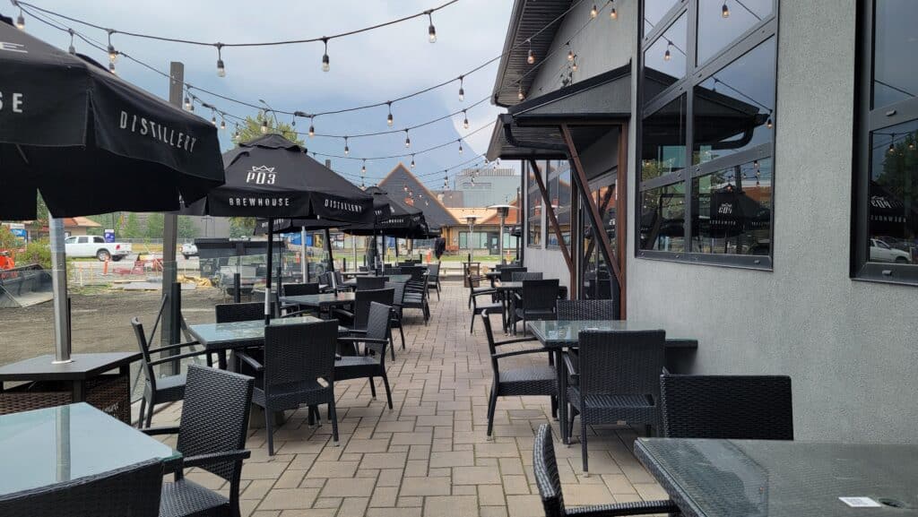 Blake Brewhouse & Distillery outdoor patio